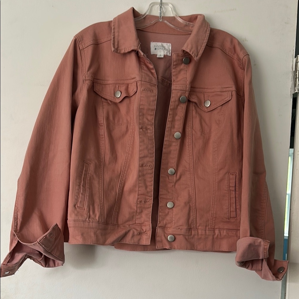 Market & Spruce Pink Jean Jacket